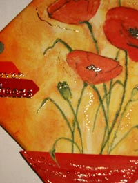 Mohnblume-Detail